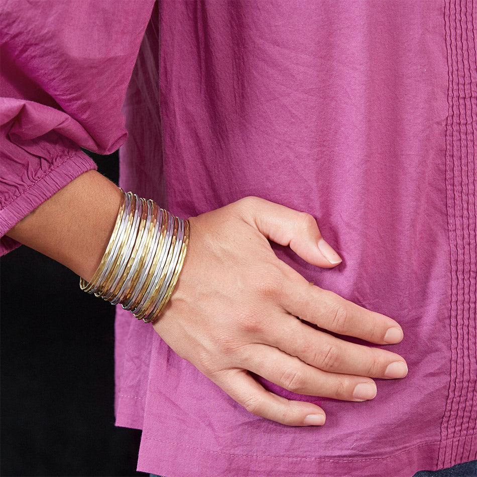 Rose Gold Plated Pink Rhinestone Cuff Bangle Bracelets for Women Birth –  Jurielle